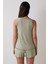 Bloom Solid Haki Şort Pijama Altı 5