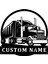 Kişiye Özel American Truck Mdf Lazer Kesim Duvar Tablosu 1