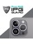 Apple iPhone 14 Pro / Pro Max Için Ipg Prolens Kamera Lens Koruyucu Elmas Taş Çerçeveli, Kırılmaz Cam 2