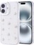Apple Iphone 16 Pro Telefon Kılıfı Şeffaf Simli Tasarım Kapak Fiyonk, Kiraz, Yıldız, Lale Desenli 1