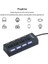 Siyah USB 2.0 Yd-76 4 Portlu Çoğaltıcı Bilgisayar Adaptör Şartelli 3