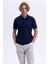 Logolu Pamuklu Regular Fit Düğmeli Polo Yaka T Shirt Erkek Polo Yaka T Shirt EM460 4