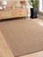 SRZ-0604 Jüt Tabanlı Hasır Dokuma Örme Bohem Antialerjik Halı Kilim 4