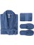 Essentials 3'lü Banyo Seti | Terlik (39-41) - Navy 3