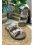 Imershoes Günlük Kadın Terlik Tek Parmak Arası Rahat Mantar Taban Tokalı Ayarlanabilir Sandalet 147 - 34162 1