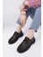 Amour Bağcıklı Hakiki Deri Kalın Taban Günlük Casual Makosen Kadın Loafer Ayakkabı 5