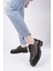 Amour Bağcıklı Hakiki Deri Kalın Taban Günlük Casual Makosen Kadın Loafer Ayakkabı 7