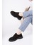 Amour Bağcıklı Hakiki Deri Kalın Taban Günlük Casual Makosen Kadın Loafer Ayakkabı 6