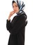Buz Mavi Nilsu Desen Twill Ipek Eşarp 2