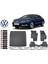 Passat cc 2016 Model Bagaj Havuzu Araca Özel Siyah Havuzlu Paspas Takımı Sett 1