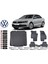 Jetta 2012 Model Cepsiz Bagaj Havuzu Araca Özel Siyah Havuzlu Paspas Takımı Sett 1