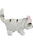 Yürüyen Sesli Hareketli Peluş Beyaz Kedi 18 cm 2