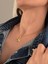 Yıldız Model Renkli Zirkon Taşlı Gold Renk Kolye 3