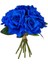 Yapay Çiçek Mavi Gül 10LU Demet Gelin Çiçeği Buketi Masa Üstü Vazo Çiçeği 25CM 2