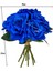 Yapay Çiçek Mavi Gül 10LU Demet Gelin Çiçeği Buketi Masa Üstü Vazo Çiçeği 25CM 3