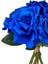 Yapay Çiçek Mavi Gül 10LU Demet Gelin Çiçeği Buketi Masa Üstü Vazo Çiçeği 25CM 4