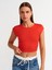 Kadın Basic K.Kırmızı Düz T-Shirt - 30528 1