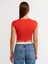 Kadın Basic K.Kırmızı Düz T-Shirt - 30528 2