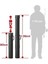 Round Air Rod Case 80-136CM Siyah Kamış Koruma Çantası 2