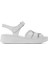 Kadın Beyaz Bantlı Kalın Tabanlı Deri Comfort Sandalet 25SFD321418 1