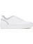 Kadın Beyaz Bağcıklı Taşlı Deri Sneaker 25SFD290618 1