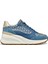 Kadın Mavi D Spherica EC13 A - Nap + Emb.te Bağcıklı Dolgu Topuklu Sneaker D45WAA085DSC4005 1