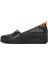Kadın Siyah Dolgu Topuklu Deri Comfort Loafer 25SFD501318 2