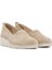 Kadın Bej Dolgu Topuklu Süet Deri Comfort Loafer 25SFD501310 3
