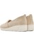 Kadın Bej Dolgu Topuklu Süet Deri Comfort Loafer 25SFD501310 5