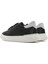 Erkek Siyah Bağcıklı Kalın Tabanlı Deri Sneaker 25SFD700018 5