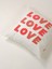 Love Yazı Punch Kırlent Kılıfı 2