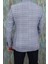 Erkek Slim Fit Mono Yaka Lacivert Yarım Astar Ceket 4