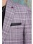 Erkek Slim Fit Mono Yaka Bordo Yarım Astar Ceket 3