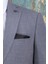 Erkek Slim Fit Mono Yaka Gri Ceket 3