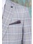 Erkek Slim Fit Mono Yaka Açık Gri Yarım Astar Ceket 3