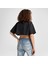 Sporty Cropped Kadın Siyah T-Shirt 2