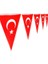Türk Bayrağı Ay Yıldız Üçgen Ipli Flama Bayrak-1 Adet 3