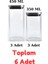 Vakum Krom Kapaklı Kare Cam Kavanoz 450ML 350ML Saklama Kabı 6 Adet 1