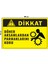 Metal Dikkat Döner Aksamlardan Parmaklarını Koru 15 cm x 20 cm Uyarı Levhası Yönlendirme Tabelası 1