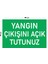 Metal Yangın Çıkışını Açık Tutunuz 15 cm x 20 cm Uyarı Levhası Yönlendirme Tabelası 1