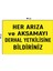 Metal Her Arıza ve Aksamayı Derhal Yetkilisine Bildiriniz 15 cm x 20 cm Uyarı Levhası Yönlendirme Tabelası 1