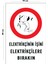 Metal Elektrikçinin İşini Elektrikçilere Bırakın 15 cm x 20 cm Uyarı Levhası Yönlendirme Tabelası 1