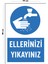 Metal Ellerinizi Yıkayınız 15 cm x 20 cm Uyarı Levhası Yönlendirme Tabelası 1