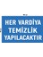 Metal Her Vardiya Temizlik Yapılacaktır 15 cm x 20 cm Uyarı Levhası Yönlendirme Tabelası 1