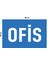 Metal Ofis 15 cm x 20 cm Uyarı Levhası Yönlendirme Tabelası 1
