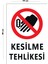 Metal Jeneratör Kullanma Talimatı 15 cm x 20 cm Uyarı Levhası Yönlendirme Tabelası 1