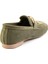 Yeşil Süet Deri Kadın Loafer Ayakkabı K01763071002 3