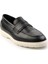 Siyah Leather Erkek Casual Ayakkabı E01087113103 2