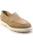 Bej Leather Erkek Loafer Ayakkabı E01087112702 2