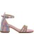 Pembe Taş İşlemeli Kız Çocuk Sandalet 254 Ry 6504 F 1